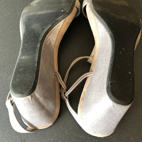 Silver glittery sandals - Picture 4 of 5